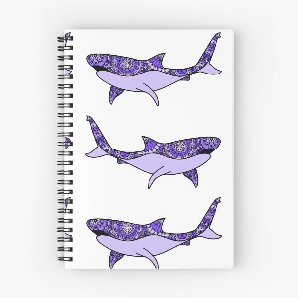 Item preview, Purple Patterned Great White designed and sold by Scuba-Div3r.