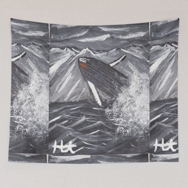 Item preview, Whale painting designed and sold by MsTyson.