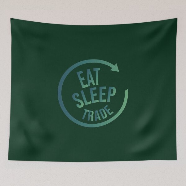 Item preview, Eat sleep trade repeat typography designed and sold by twicetrader.