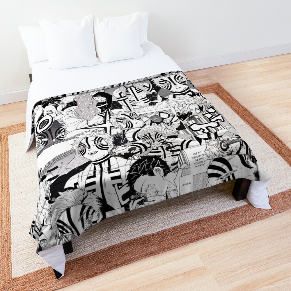 Akaza Demon Slayer KNY Collage Comforter