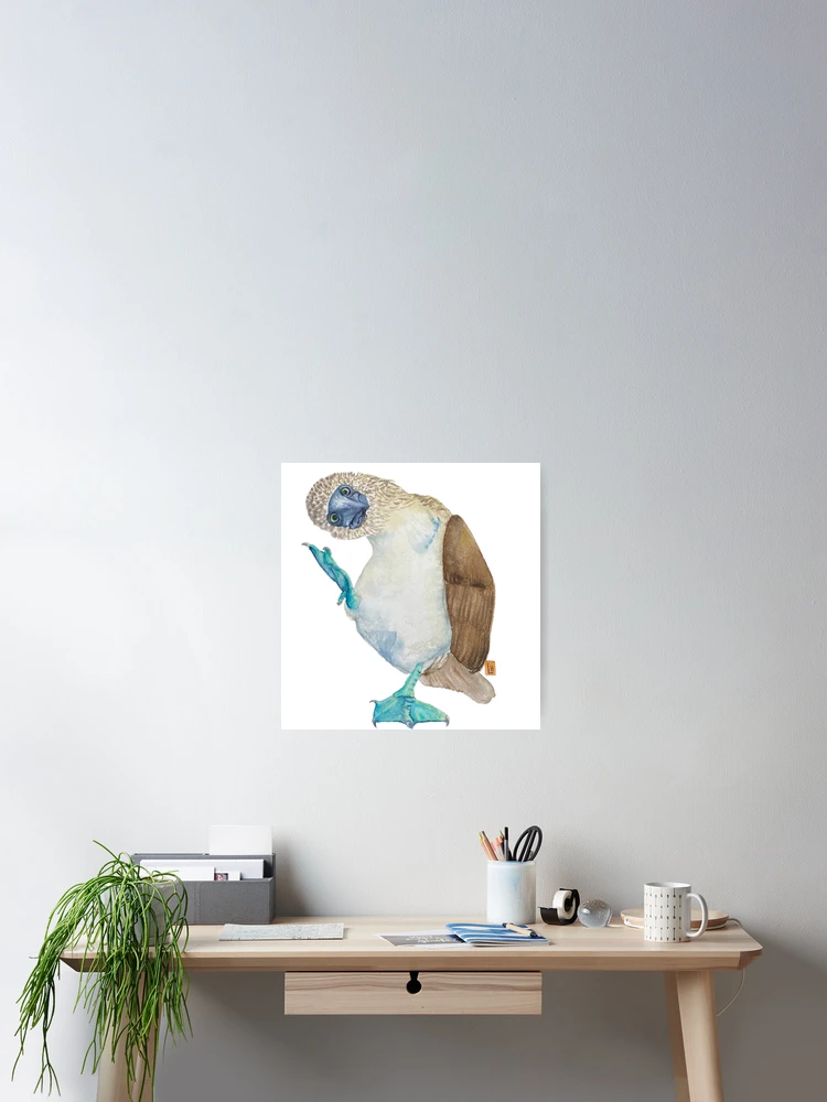 Thumbnail 2 of 3, Poster, Blue-footed Booby Dance designed and sold by JavaLisa.