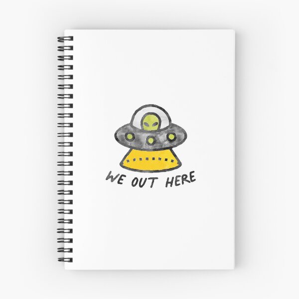 Item preview, We Out Here Aliens UFO Watercolor designed and sold by sharedipmemes.