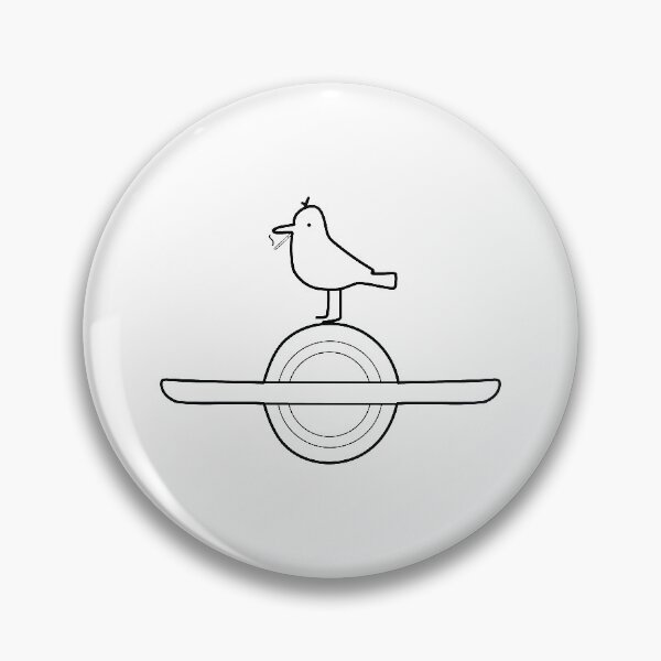 Item preview, Onewheeling Smoking Seagull Outline designed and sold by Line Design.