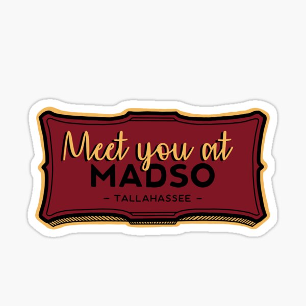 "Madison Social" Sticker for Sale by Lyndseyruckman Redbubble