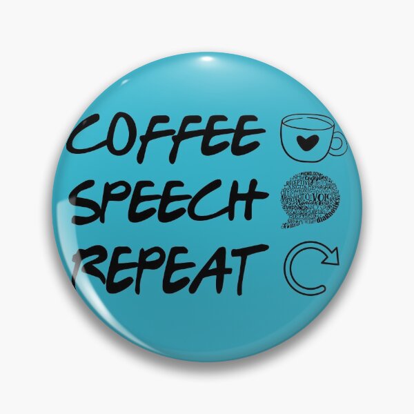 Item preview, Coffee Speech Repeat Speech Therapist Funny Gift,Slp Humor designed and sold by majidkacm.