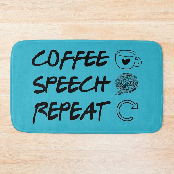 Item preview, Coffee Speech Repeat Speech Therapist Funny Gift,Slp Humor designed and sold by majidkacm.