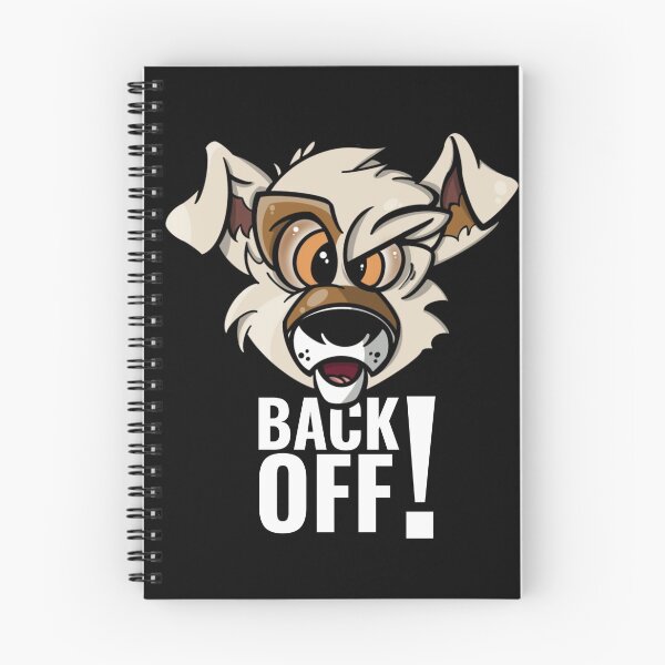 Item preview, Karate Dog Floating Head Back Off! (White Text) designed and sold by PurpleCanvas.