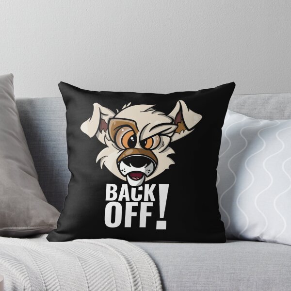 Item preview, Karate Dog Floating Head Back Off! (White Text) designed and sold by PurpleCanvas.