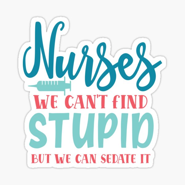 Funny Student Nurse Stickers