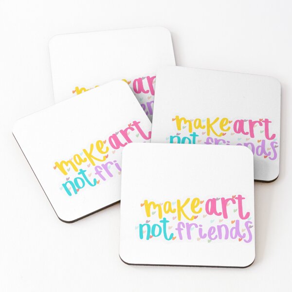 Item preview, Make art not friends print Bright designed and sold by Jenna Heath.
