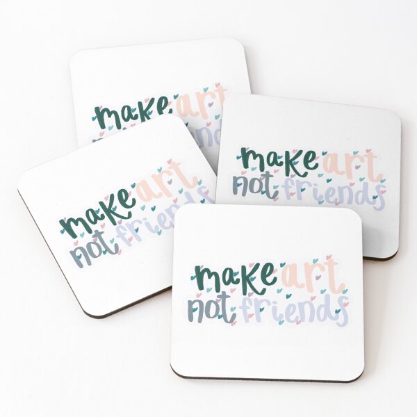 Item preview, Make art not friends print Garden palette  designed and sold by Jenna Heath.