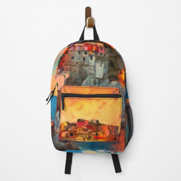 Item preview, Jigsaw Puzzle Manarola Fiery Sunset in the Cinque Terre, on the Italian Riviera 1000 Piece Adults designed and sold by StickerArtwork.