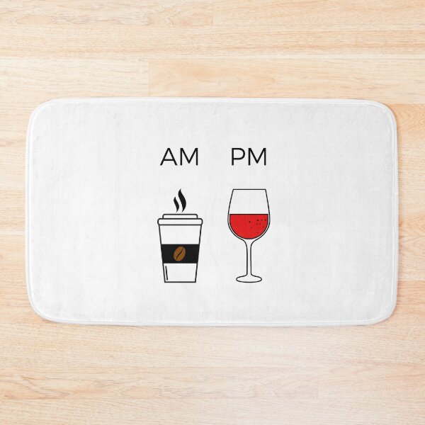 Item preview, AM Coffee PM Wine Glass designed and sold by RoJor.