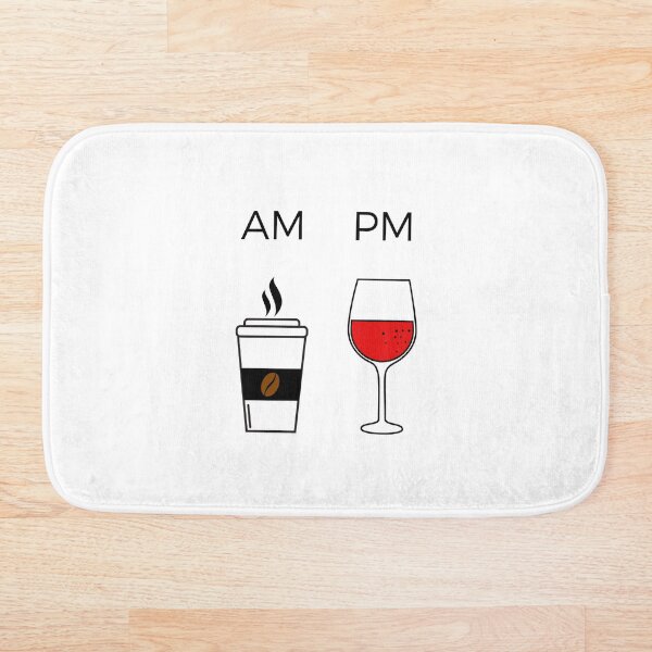 Item preview, AM Coffee PM Wine Glass designed and sold by RoJor.