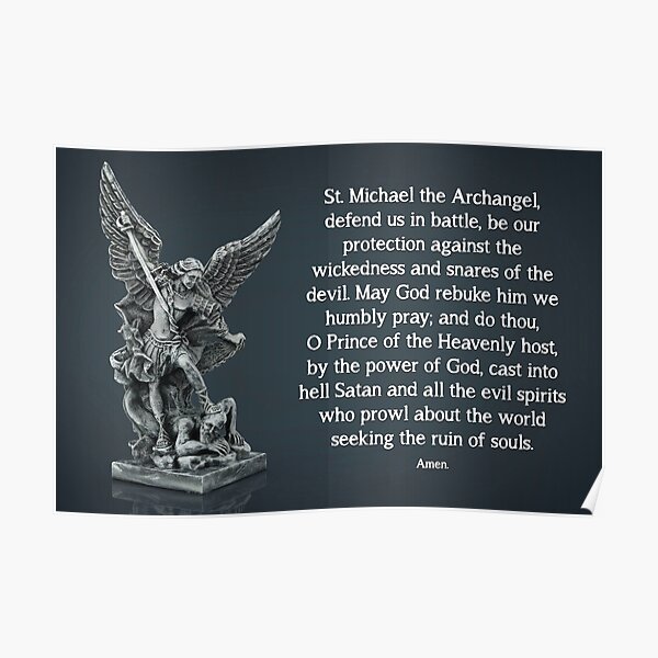 St. Michael Prayer - 2 Poster