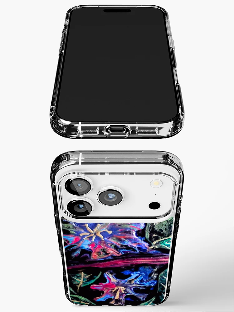 Thumbnail 3 of 5, iPhone Case, Flowers In Flow designed and sold by Rina Arling.