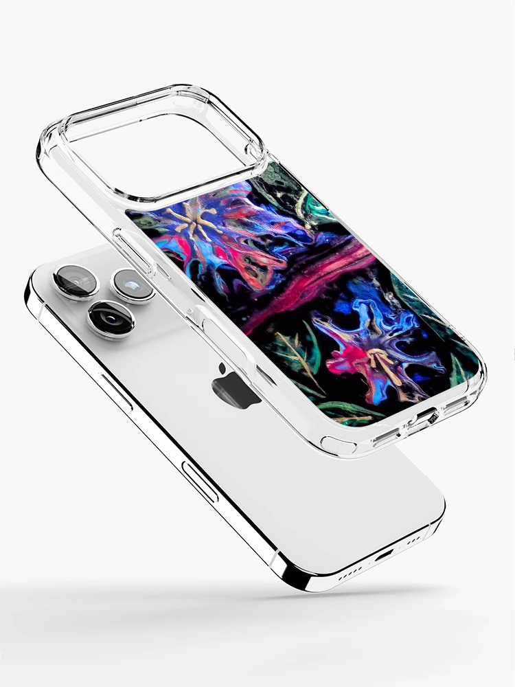 Thumbnail 2 of 5, iPhone Case, Flowers In Flow designed and sold by Rina Arling.