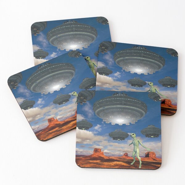 Item preview, Alien Directing Fleet of Alien Spaceships - UFO designed and sold by mydesignsbylar.