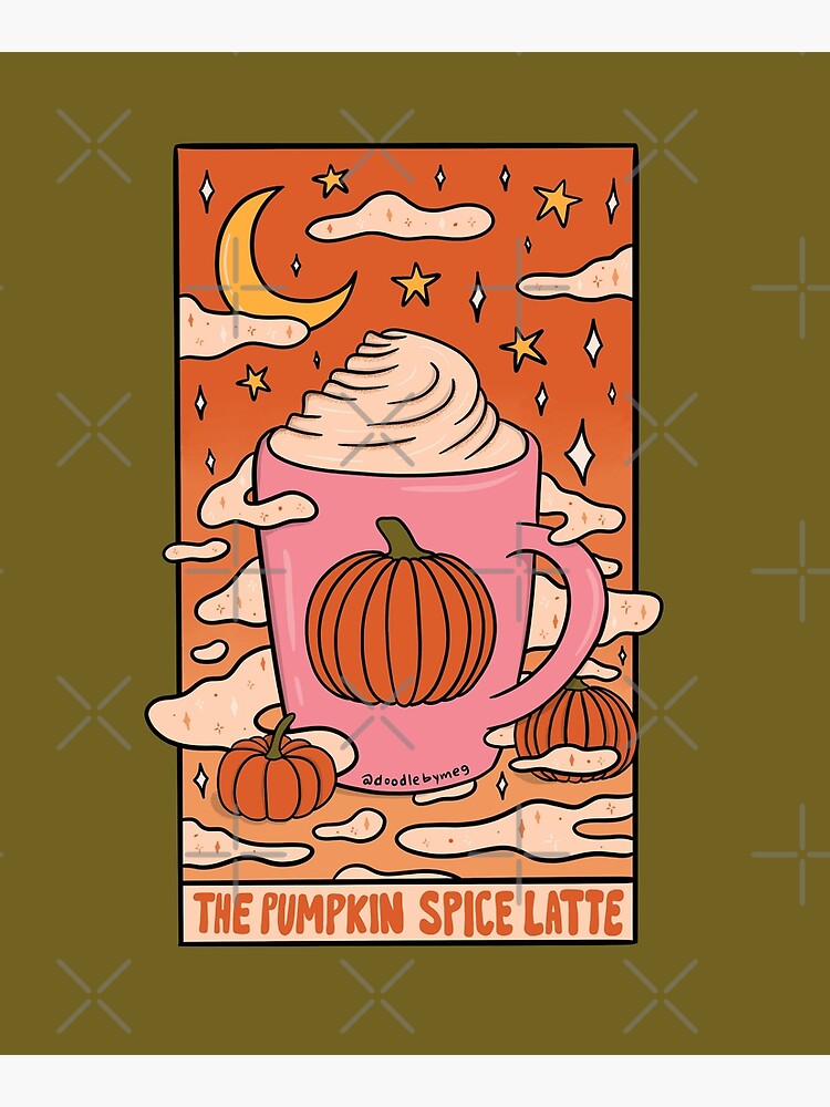 Pumpkin Spice Tarot Card by doodlebymeg