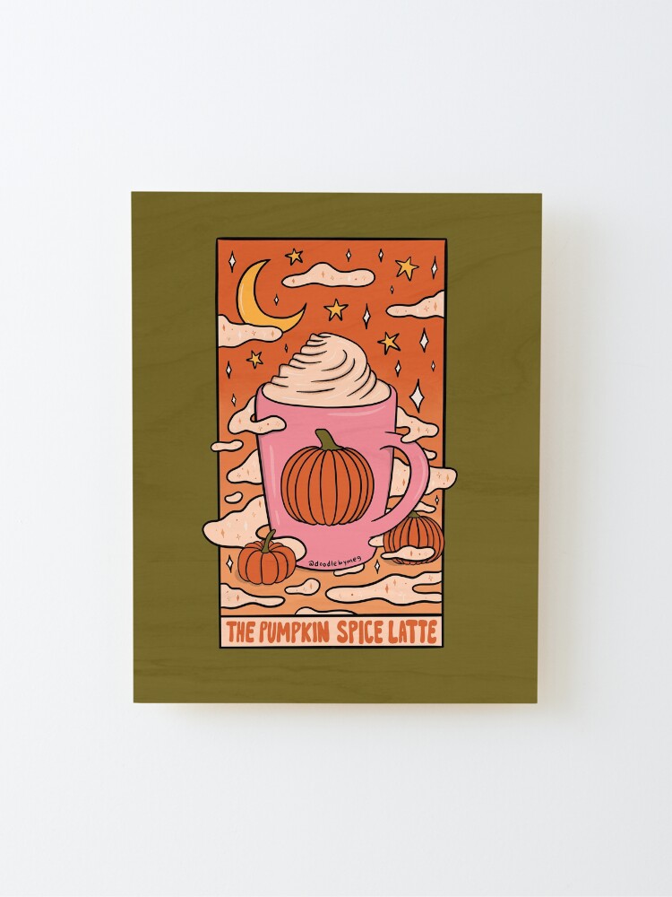 Alternate view of Pumpkin Spice Tarot Card Mounted Print