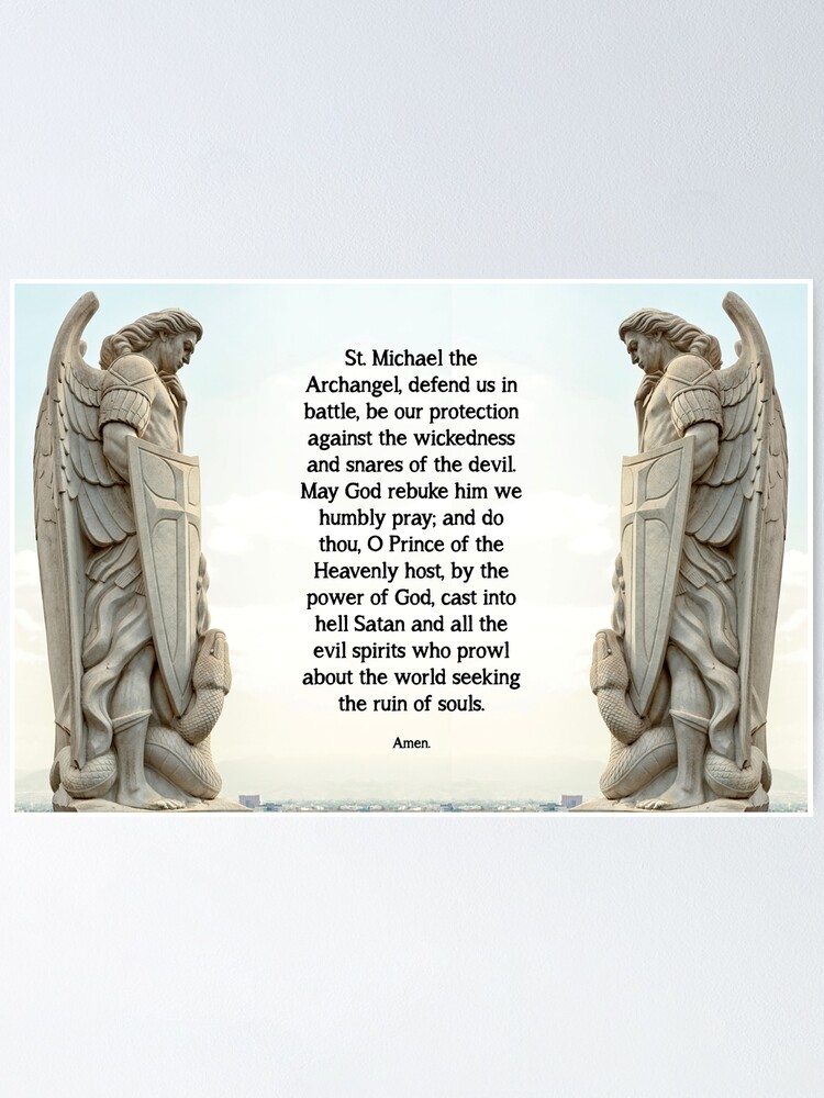 Alternate view of St. Michael Prayer - 3 Poster