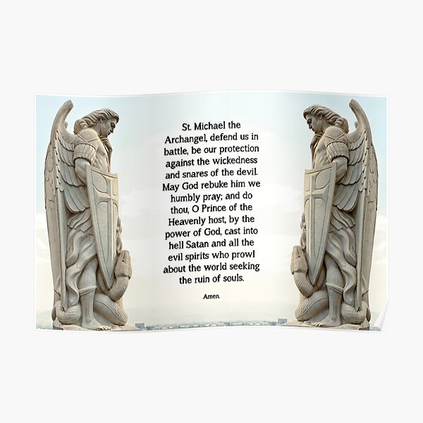 St. Michael Prayer - 3 Poster
