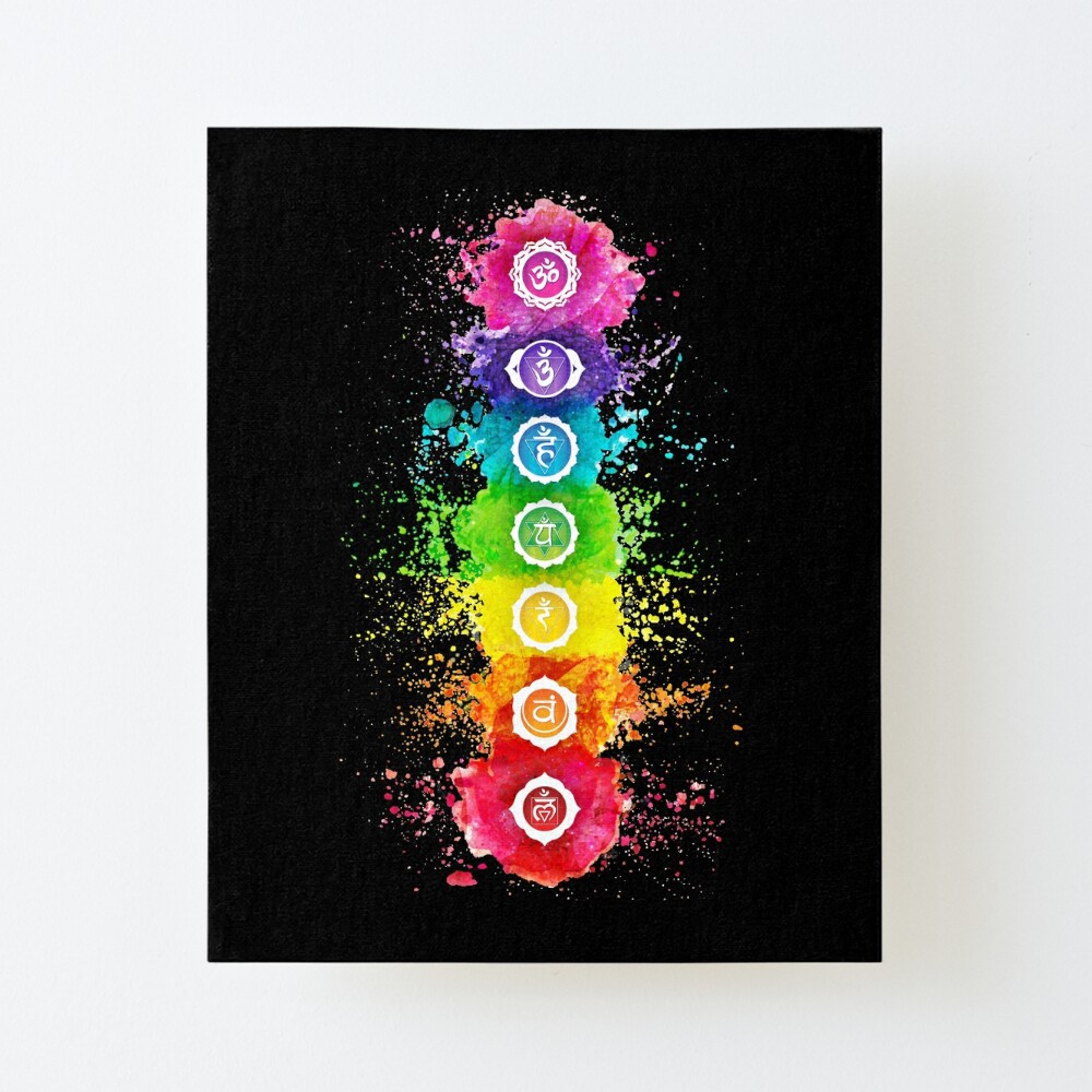 7 Chakras Watercolor With Symbols - VBBG Art Board Print for Sale by  chakraplaza