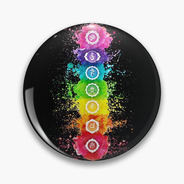 Item preview, 7 Chakras Watercolor With Symbols - VBBG designed and sold by chakraplaza.