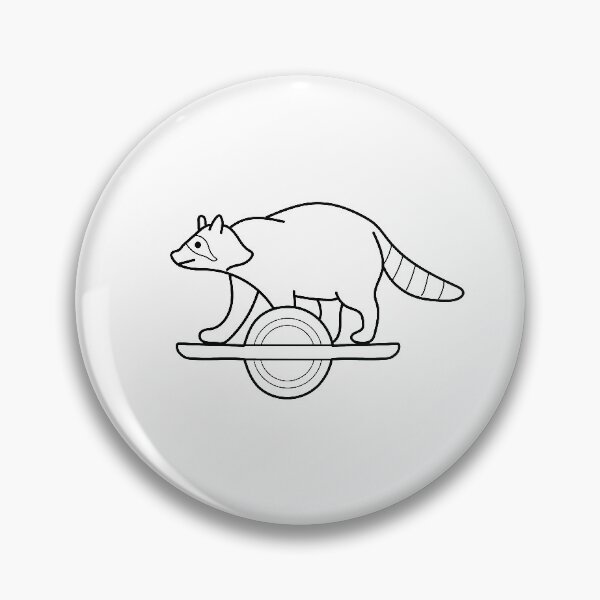 Item preview, Onewheeling Raccoon Outline designed and sold by Line Design.