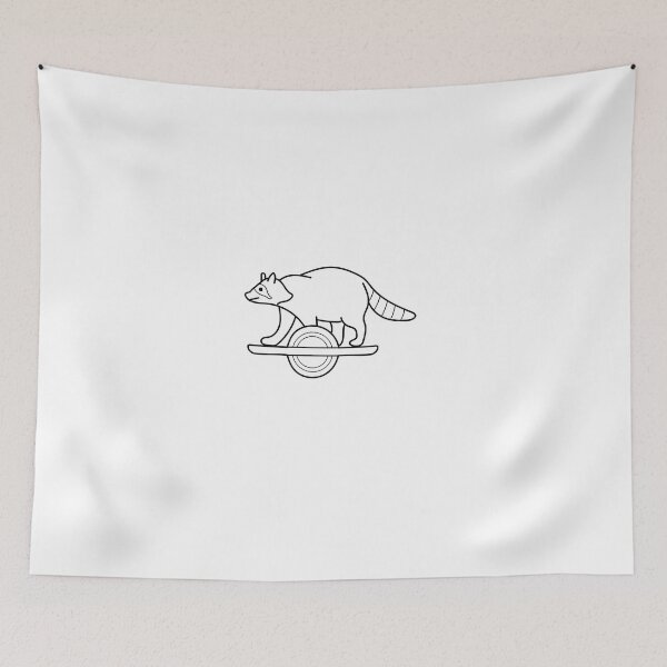 Item preview, Onewheeling Raccoon Outline designed and sold by Line Design.
