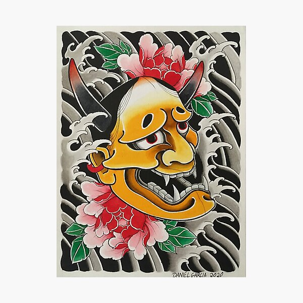 hannya mask painting