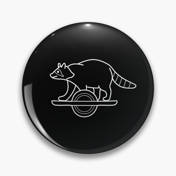 Item preview, Onewheeling Raccoon Outline designed and sold by Line Design.