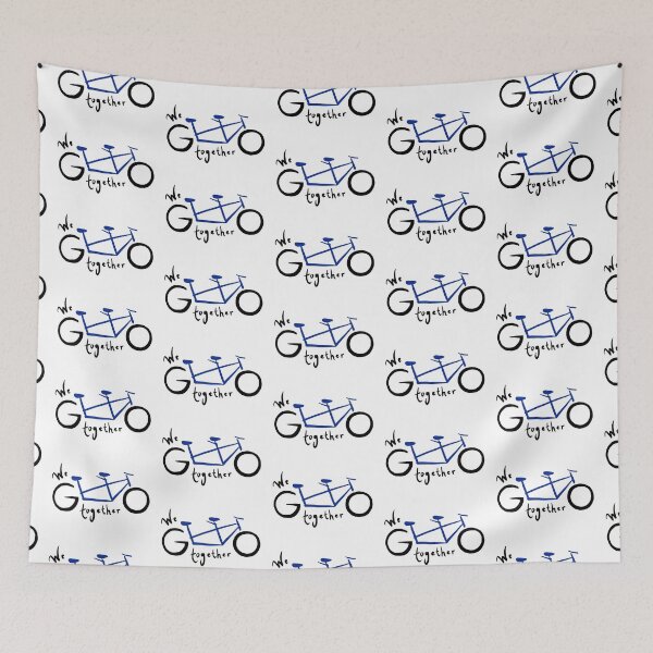Item preview, We go together - blue designed and sold by Tandem Celebrations.