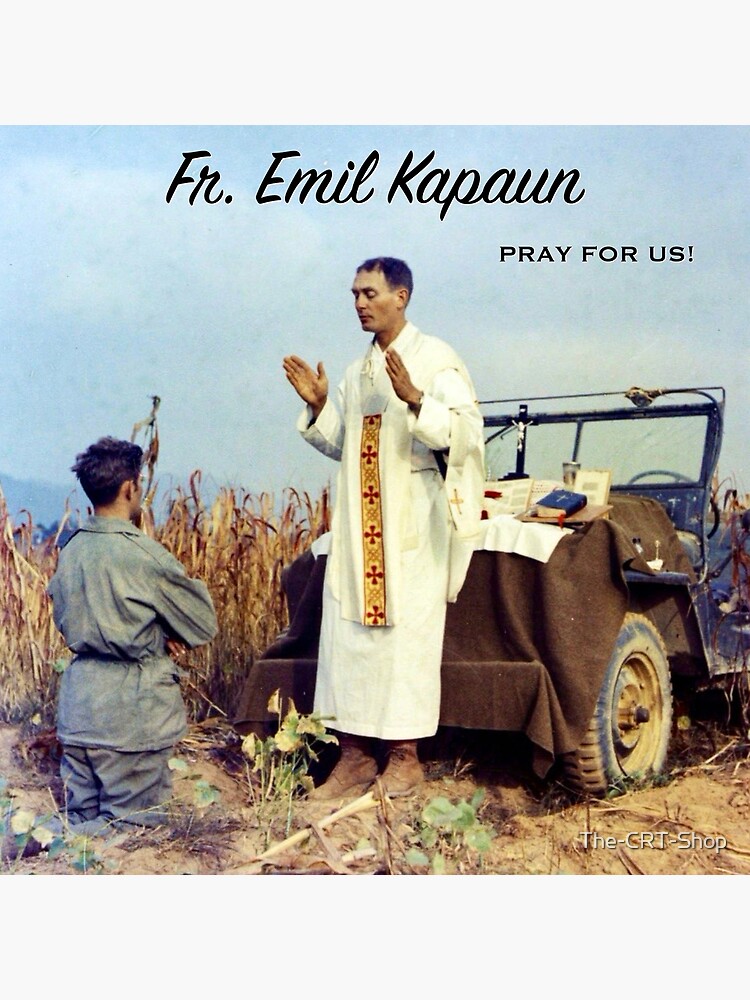 Discover Fr. Emil Kapaun, Pray for Us! Premium Matte Vertical Poster