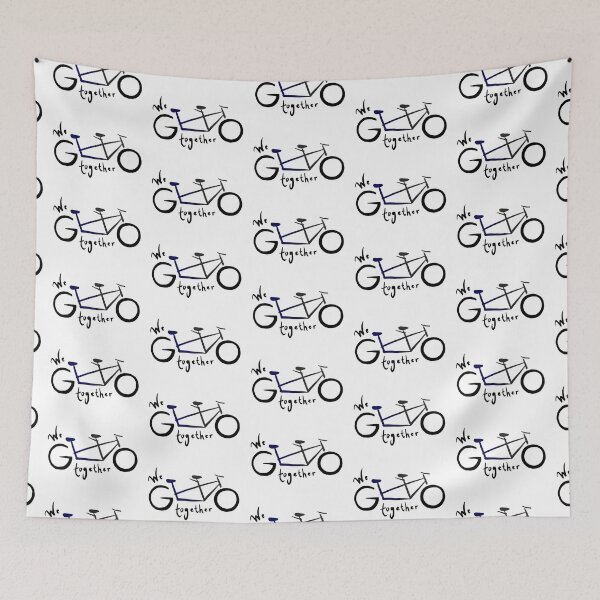 Item preview, We go together - gray/blue designed and sold by Tandem Celebrations.