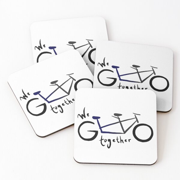 Item preview, We go together - gray/blue designed and sold by Tandem Celebrations.