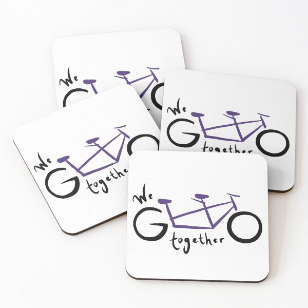 Item preview, We go together - purple  designed and sold by Tandem Celebrations.