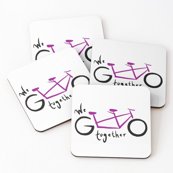 Item preview, We go together - fuchsia  designed and sold by Tandem Celebrations.
