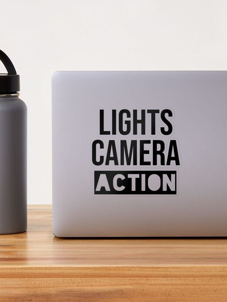 Lights Camera Action Sticker for Sale by PensyLane