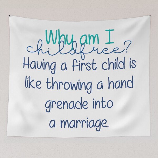 Item preview, Having a first child is like throwing a hand grenade into a marriage. designed and sold by photogfrog.