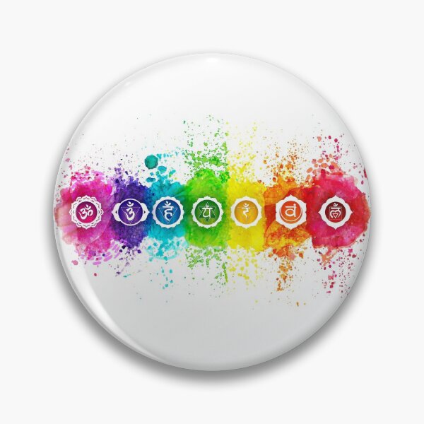 Item preview, 7 Chakra Watercolors With Symbols - 01 HWBG designed and sold by chakraplaza.