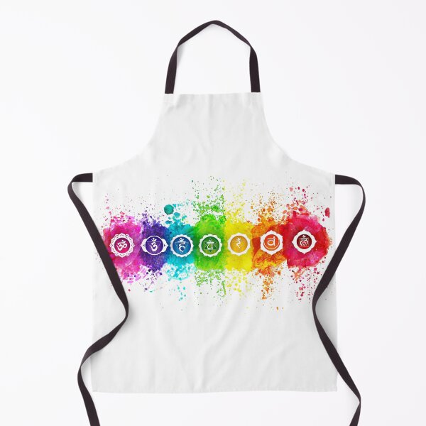 Item preview, 7 Chakra Watercolors With Symbols - 01 HWBG designed and sold by chakraplaza.