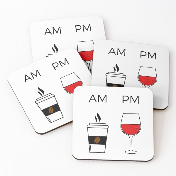 Item preview, AM Coffee PM Wine Glass designed and sold by RoJor.