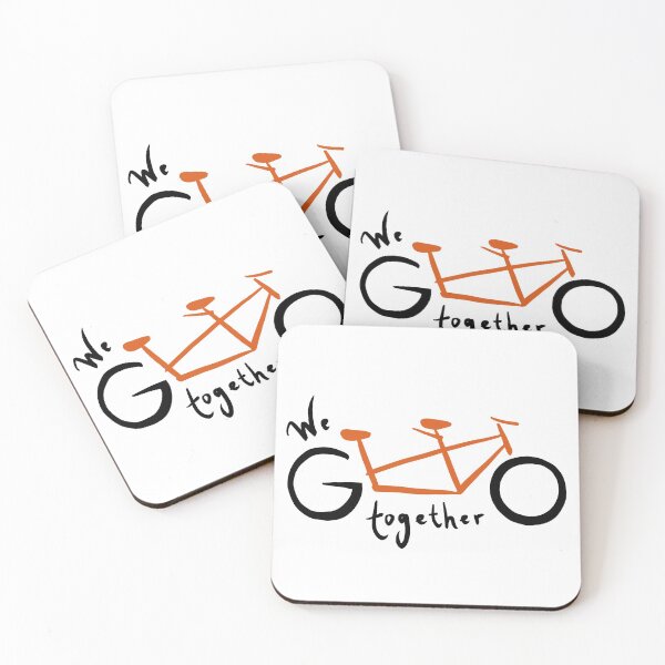 Item preview, We go together - orange  designed and sold by Tandem Celebrations.