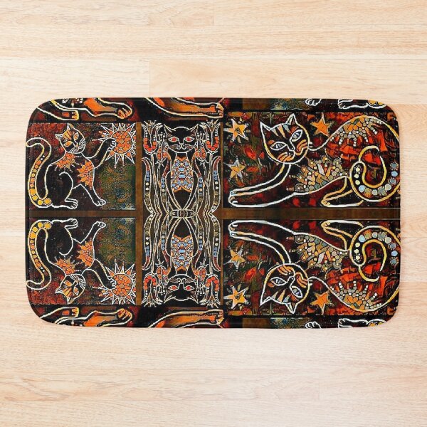 Item preview, Mandala Cats in Bronze designed and sold by PaniaBrown.