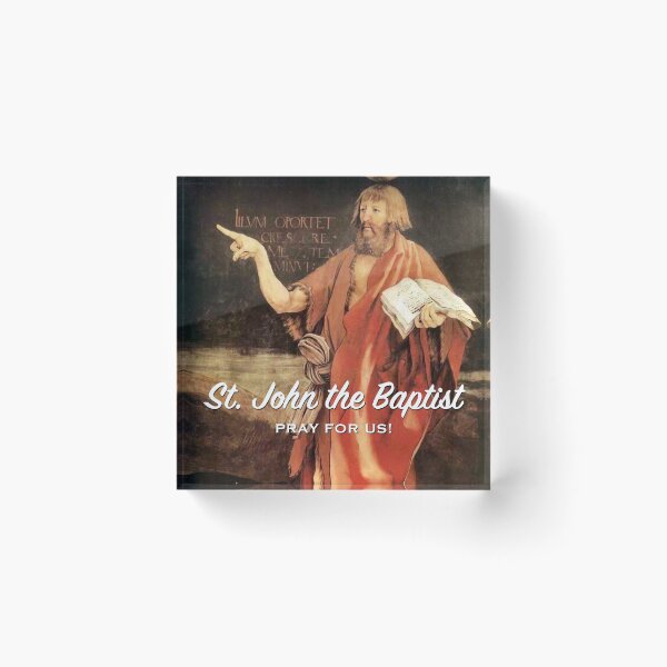 Item preview, John the Baptist, Pray for Us! designed and sold by The Catholic Religion Teacher Shop.