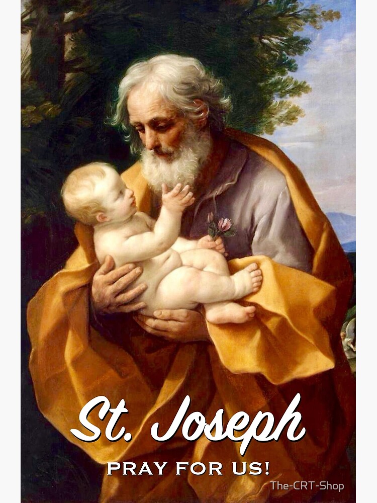 "St. Joseph, Pray for Us!" Poster for Sale by The-CRT-Shop | Redbubble