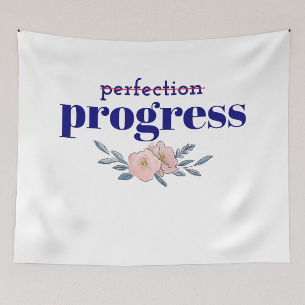 Item preview, Progress in blue text designed and sold by Luccianos.