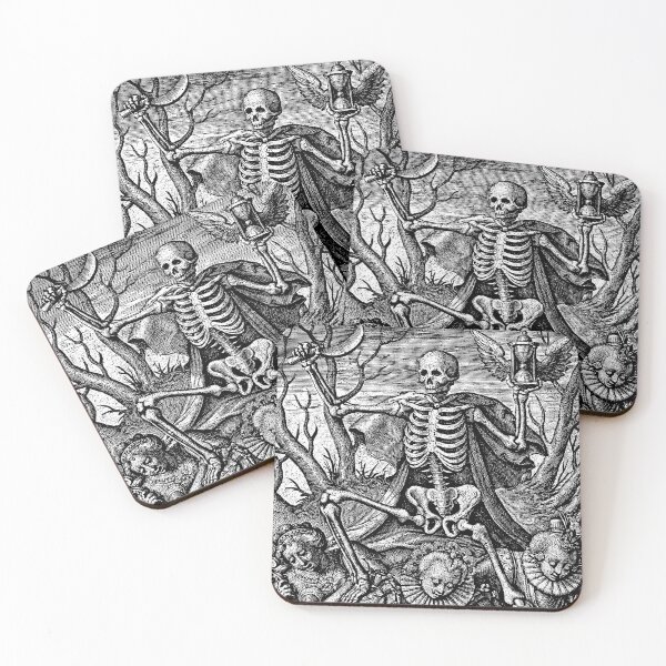 Item preview, Death tramples on three female allegorical figures representing sensual pleasures - Hieronymus Wierix designed and sold by themasters.
