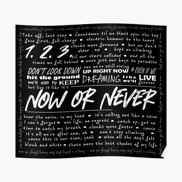 Now Or Never Julie And The Phantoms Poster By Maggikarp Redbubble
